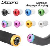 LP litepro Bicycle Grip Handlebar End Caps Aluminum Alloy Mountain Road Bike Handle Bar Grips Plugs Expansion Accessories