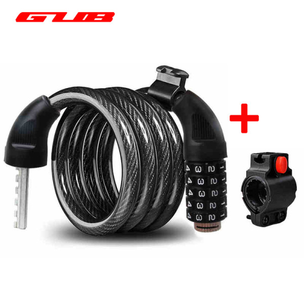 GUB SF-31 Universal Bicycle Locks Safe Alloy Steel Cable High Security Mountain Bike MTB Password Lock 1.2m Anti Theft bicicle