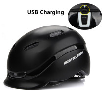 GUB City Plus Cycling Helmet with USB Charging Taillight PC+EPS Safety Bike Sports Urban Leisure Bicycle Helmet Casco Ciclismo
