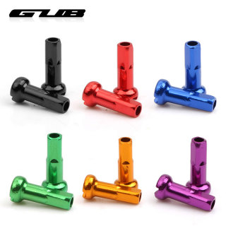 GUB 100PCS Spoke Nipples CNC-machined Anodized G14 Spokes Caps Alloy Light Weight Multi Color Options Bicycle Wheel Rim Parts