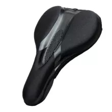 Mengove Thicker Silicone Gel Bike/Bicycle Seat Saddle Cover Cushion Extra Soft Cushion Bicycle Saddle Mountain Bike With Light Saddle Taillight Thickened Silicone Seat 