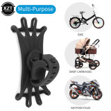 Universal Silicone Bicycle Phone Holder Motorcycle for IPhone 12 11 pro max 7 8 plus X Xr Mobile Phone Stand Bike GPS Clip Mount