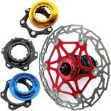Bicycle Centerlock To 6-Hole Adapter Mountain Bike Hub Center Lock Conversion 6 Bolt Disc Brake Rotor Bike Accessoires