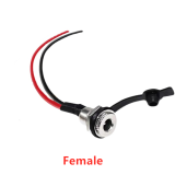 DC099 Wired 12cm DC power Female 5.5 * 2.1 5.5*2.5mm DC Socket High Current All Metal Male Female