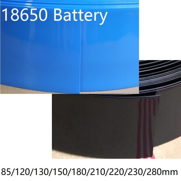 18650 85mm ~ 280mm  1kg Lithium Battery Heat Shrink Tube Li-ion Wrap Cover Skin PVC Shrinkable Tubing Film Sleeves Insulation Sheath