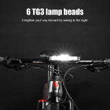 Bicycle Handlebar Type-C  Aluminium Rechargeable Front light