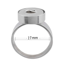 7# Fit 12mm Snaps Stainless steel Rings fit snaps chunks KS1235-S