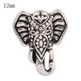 12MM Elephant snap Silver Plated KS8047-S snaps jewelry