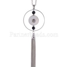 High Quality Pendant Necklace with 80CM chain KC0982 fit 18mm chunks snaps jewelry