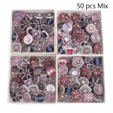 50pcs/lot Snap buttons 20mm Mix Purple,violet  mixmix colors