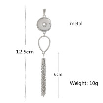 snap sliver Pendant fit 20MM snaps style jewelry KC0406