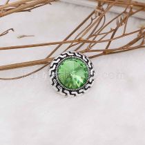 20MM snap Aug. birthstone green KC6581 interchangable snaps jewelry