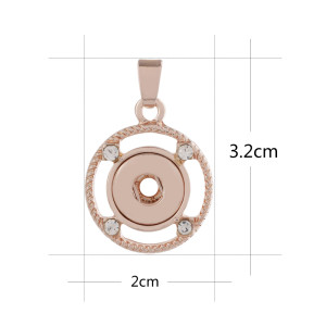 snap rose gold Pendant fit 12MM snaps style jewelry KS0354-S