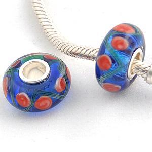 partner S925 murano lampwork glass beads