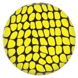 20MM design yellow Painted enamel metal C5867 print snaps jewelry