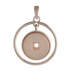 snap rose gold Pendant fit 20MM snaps style jewelry KC0401