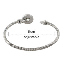 1 buttons snap sliver copper bracelet fit 12MM snaps jewelry KS1192-S