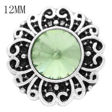 12MM snap Aug. birthstone green KS6383-S interchangable snaps jewelry