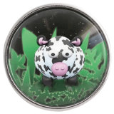 20MM snap glass Cow C0886 interchangeable snaps jewelry