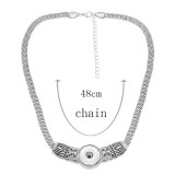 Necklace with 48CM chain KC1309 fit 20MM chunks snaps jewelry