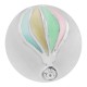20MM Hot Air Balloon snap silver plated with Rhinestone and multicolor Enamel KC7485 interchangeable snaps jewelry