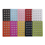 Display of 24 pieces PU leather black type for 12MM snaps chunks
