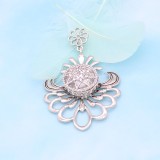 20MM design snap Silver Plated with white rhinestone KC7852 snaps jewelry