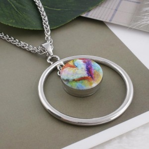 20MM heart Painted enamel metal snaps C5099 print snaps jewelry