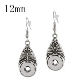 snap sliver Earring fit 12MM snaps style jewelry KS1181-S