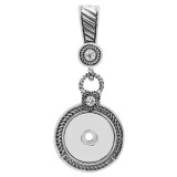 Retro smear sliver Pendant with rhinestone fit 20MM  snaps style jewelry KC0420