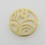 25MM stainless steel coin charms fi  jewelry size
