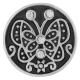 20MM butterfly snap Antique Silver Plated KB7030 snaps jewelry