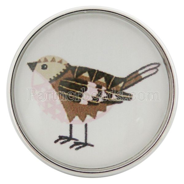 20MM snaps glass of bird C0807 interchangable snaps jewelry