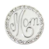 20MM mother snap with white enamel KB6918 snaps jewelry