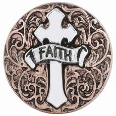 20MM faith snap Antique rose-gold plated and silver plating KC6232 snaps jewelry
