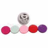 25mm white alloy Love Aromatherapy/Essential Oil Diffuser Perfume Locket snap with 1pc mix color discs as gift