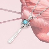 Pendant Necklace with 60CM chain KS1258-S fit 12MM chunks snaps jewelry