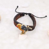 20MM Bird snap Silver Plated brown enamel KC6960 snaps jewelry