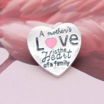 20MM love mother snap Silver Plated  KC7882 snaps jewelry