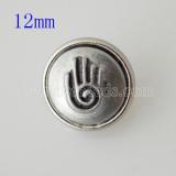 12MM Totem snap Antique Silver Plated KB5574-S snaps jewelry