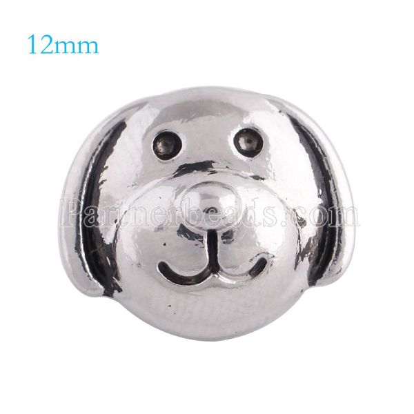 12mm dog snaps Silver Plated KS5108-S snap jewelry