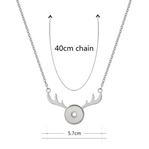 Christmas pendant sliver Necklace with 40CM chain KC1050 snaps jewelry