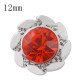 12mm design Small size snaps with red Rhinestone for chunks jewelry