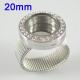 Stainless Steel RING  Mix6-10# size  with Dia 20mm Round floating charm locket silver color