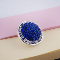 18mm blue Sugar snaps Alloy with rhinestones KB2404-AW 