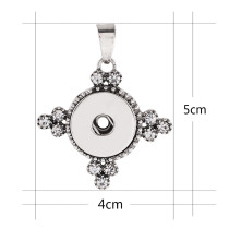 Pendant of necklace without chain fit snaps style fit 18&20mm chunks jewelry