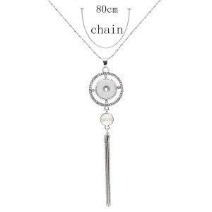 pendant Necklace with 80CM chain KC1307 fit 20MM chunks snaps jewelry