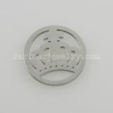 25MM stainless steel coin charms fit  jewelry size crown