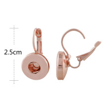 snap Rose Gold earring fit 12MM snaps style jewelry KS1144-S