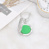 28MM alloy heart Aromatherapy/Essential Oil Diffuser Perfume Packet hanging with 1pc-20mm  discs as gift